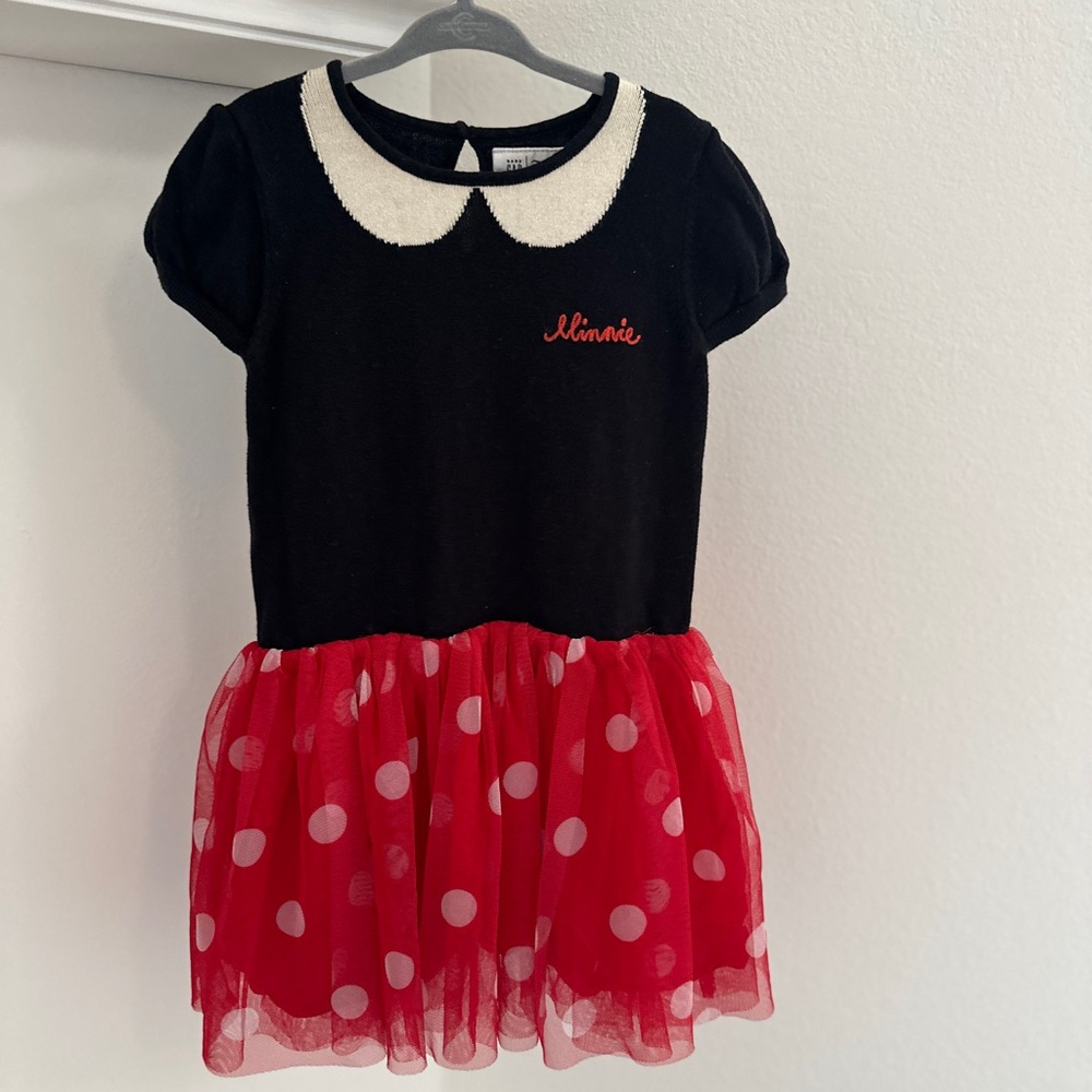 GAP Minnie Mouse Disney Polka Dot Tutu & knit top Dress Size 4T